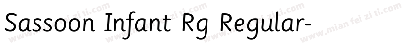 Sassoon Infant Rg Regular字体转换